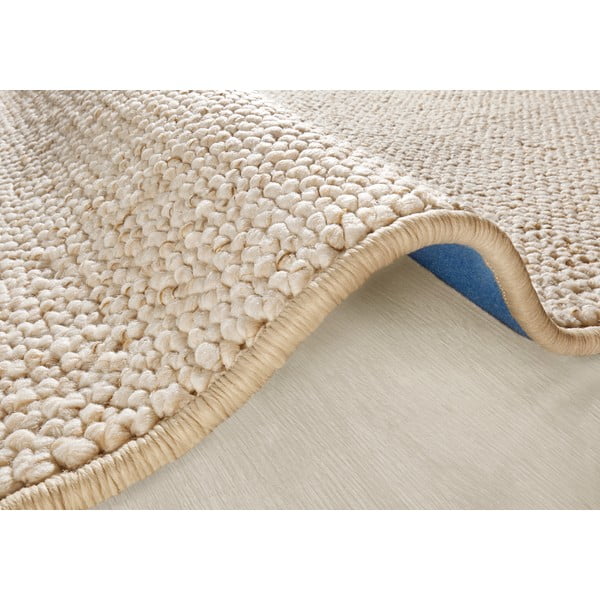 Cremefarbener runder Teppich, Ø 200 cm Wolly - Hanse Home-image-3