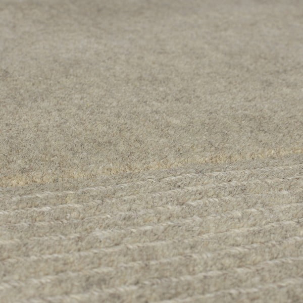 Beiger Wollteppich, 120 × 170 cm Textured Wool Border - Flair Rugs-image-3