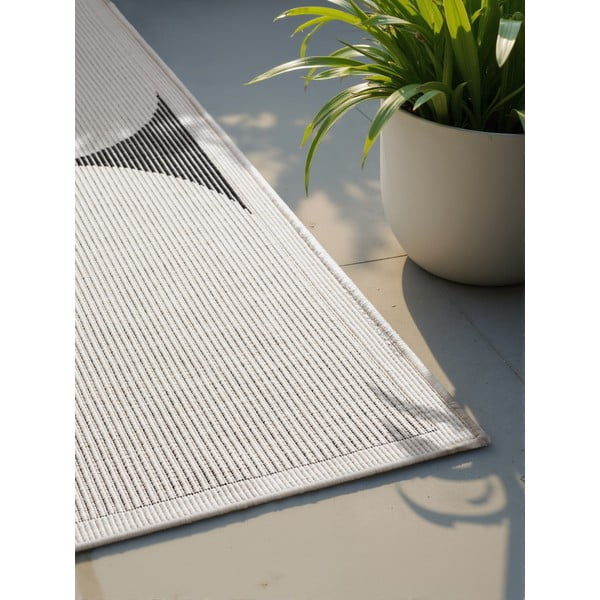 Schwarz-weißer Teppich für den Innen- und Außenbereich, 200 x 290 cm Duet Bowen - Hanse Home-image-3