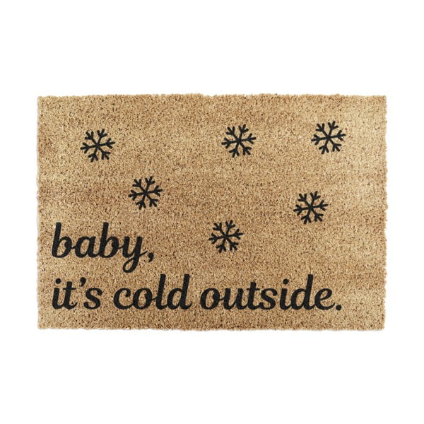 Fußmatte mit Weihnachtsmotiv aus Kokosfasern, 40 x 60 cm Baby It's Cold Outside - Artsy Doormats