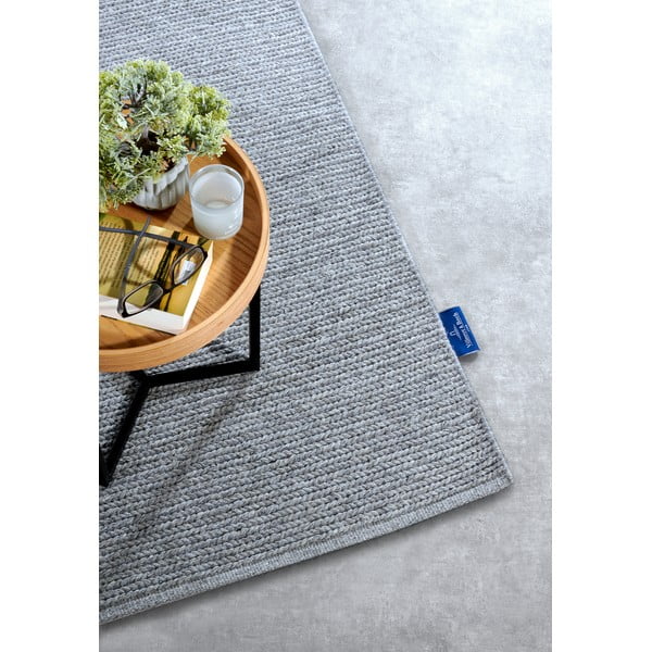 Grauer, handgewebter Läufer aus Wolle, 80 x 200 cm Francois - Villeroy&Boch-image-2