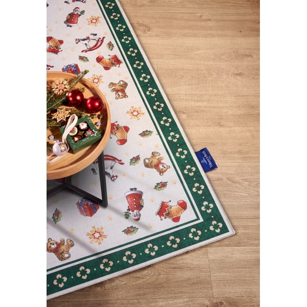 Grüner Teppich mit Weihnachtsmotiv, 160 × 230 cm Toy's Delight Green Christmas - Villeroy&Boch-image-2