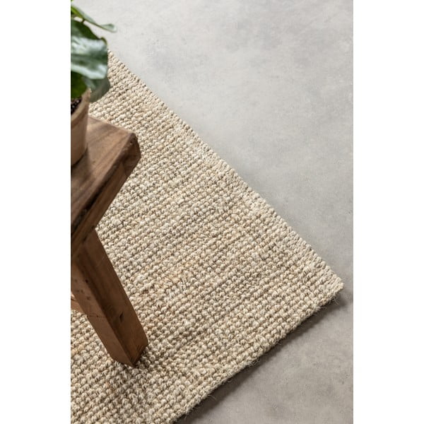 Cremefarbener Jute-Läufer, 80 × 200 cm Bouclé - Hanse Home-image-4
