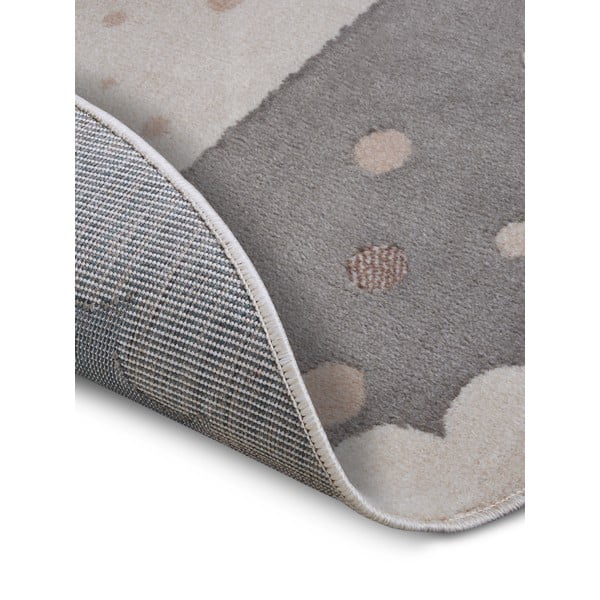 Grauer Kinderteppich, Ø 140 cm Crown - Hanse Home-image-3