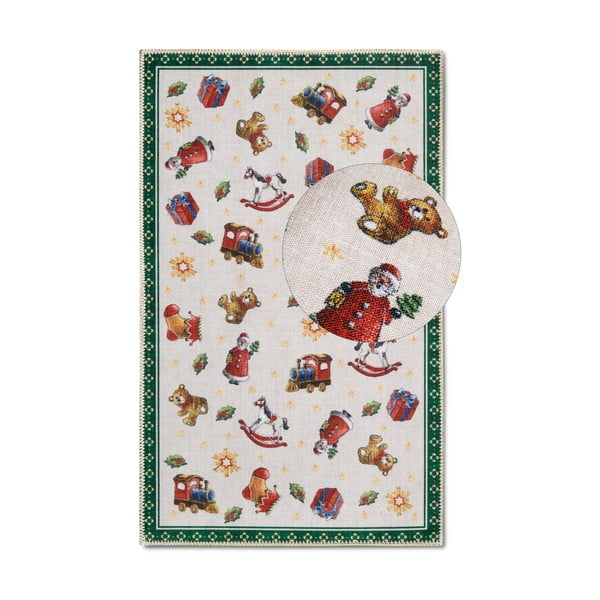 Grüner Teppich mit Weihnachtsmotiv, 50 × 80 cm Toy's Delight Green Christmas - Villeroy&Boch