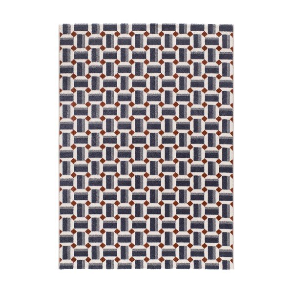 Blauer Teppich 133 × 190 cm Amara - Universal