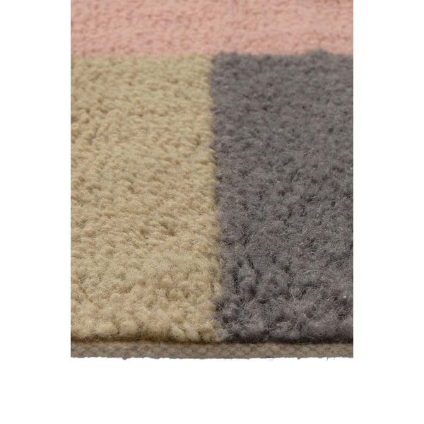 Handgewebter Wollteppich, 80 × 140 cm Chroma Dusty Pink - Lorena Canals-image-4