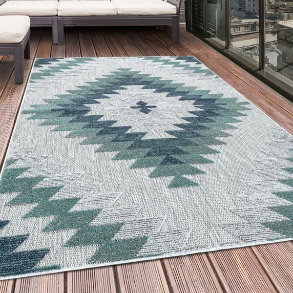 Blaue Laufmatte für den Außenbereich, 80 × 250 cm Bahama - Ayyildiz Carpets-image-1