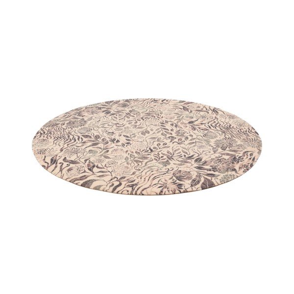 Beiger runder Wollteppich, Durchmesser 160 cm Fiorena - Agnella-image-3