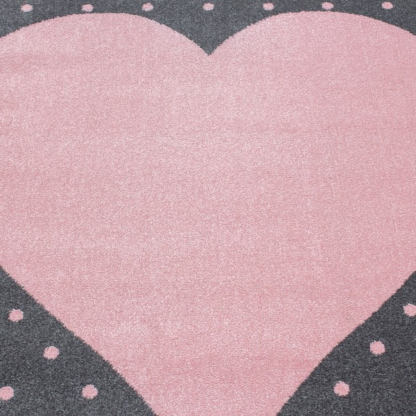 Rosa-grauer Kinderteppich, 80 × 150 cm Bambi - Ayyildiz Carpets-image-3