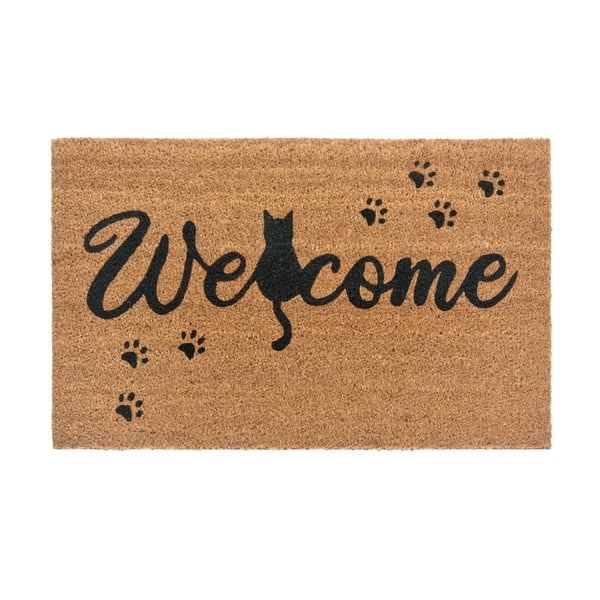 Fußmatte 45 x 75 cm Welcome & Cat - Hanse Home