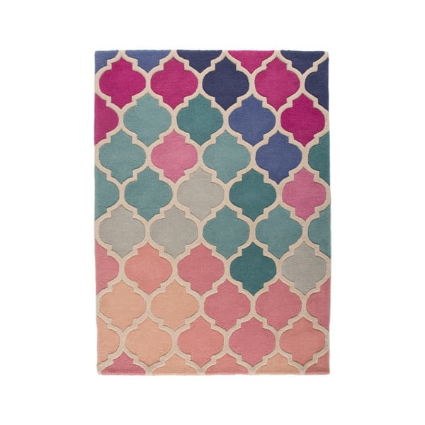 Rosa Wollteppich 200 × 290 cm Rosella - Flair Rugs
