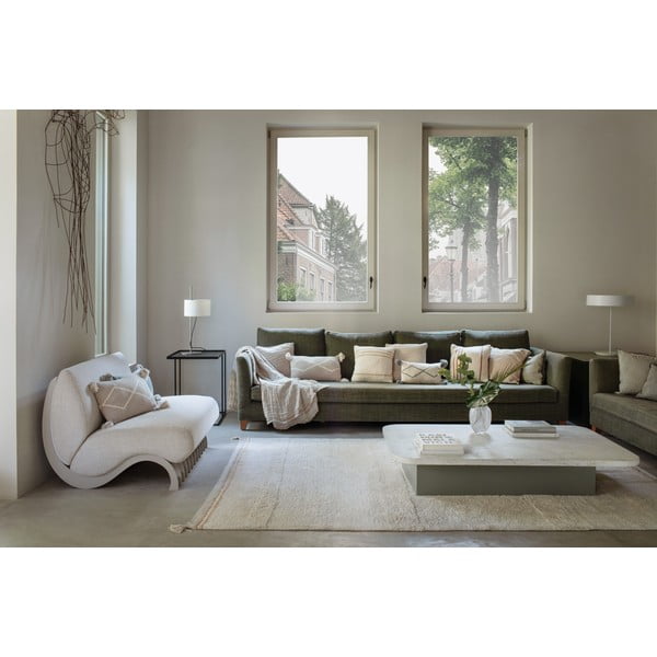 Cremefarbener, waschbarer, handgewebter Baumwollteppich, 170 × 240 cm Bloom Natural - Lorena Canals-image-4