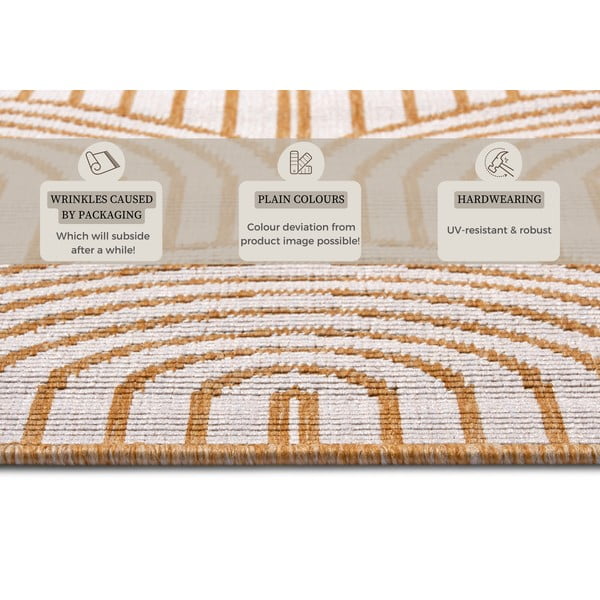 Ockerfarbener Außen-Teppich, 80 × 150 cm Pangli Ochre - Hanse Home-image-4