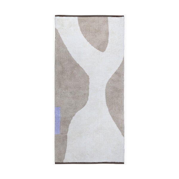 Weiß-beige, waschbarer Baumwoll-Läufer, 70 × 150 cm Figura - Mette Ditmer Denmark