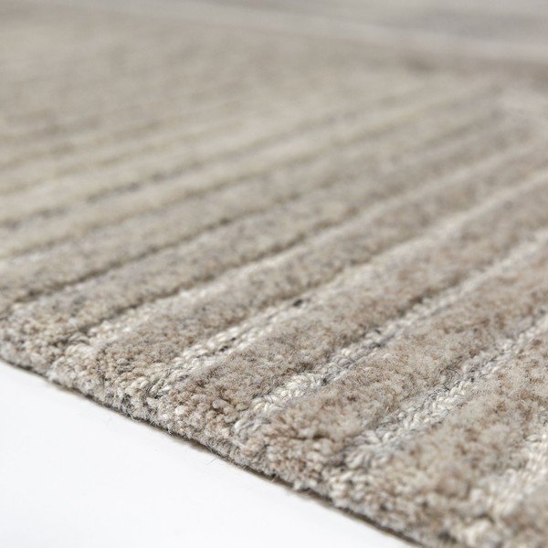 Grau-beiger, handgewebter Wollteppich, 140 x 200 cm Lira - Flair Rugs-image-2