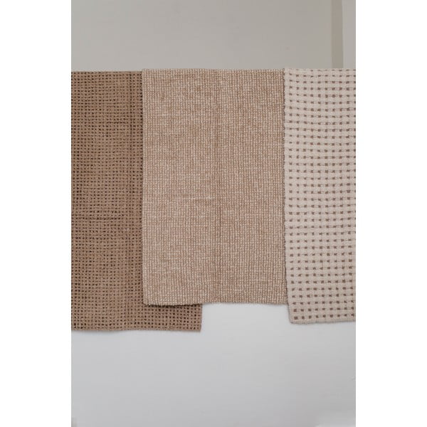 Waschbarer/handgewebter Wollteppich in Naturfarbe, 80 x 140 cm Unexpected Wool - Lorena Canals-image-4