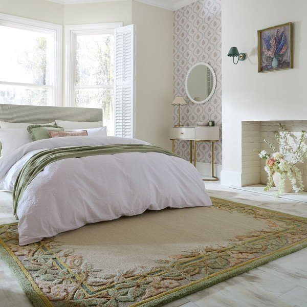 Handgewebter Wollteppich, 140 x 200 cm Verona Floral - Flair Rugs-image-1