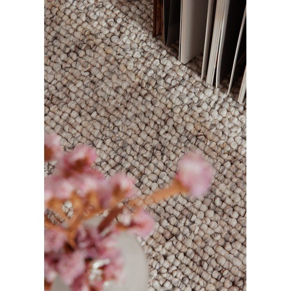 Grau-cremefarbener, waschbarer Teppich, 200 × 290 cm Rocco Dark Cream - Elle Decoration-image-4