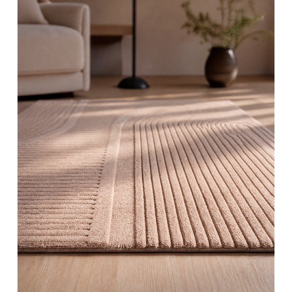 Beiger, waschbarer Teppich, 160 × 230 cm Pompei 1612 - Ayyildiz Carpets-image-3