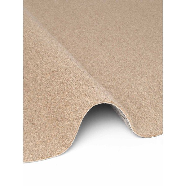 Handgewebter runder Wollteppich in Naturfarbe, Ø 200 cm Puristic Knots - Elle Decoration-image-4