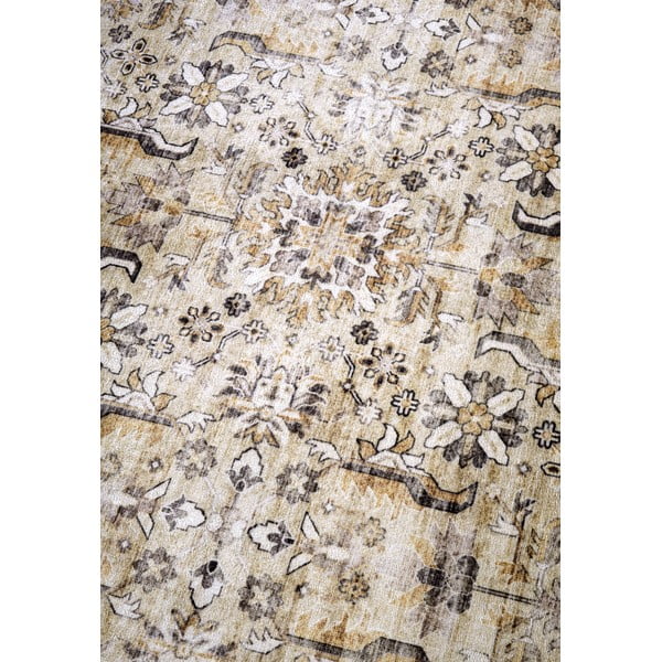 Beiger Teppich 80 × 150 cm Saveh Cream Gold - Elle Decoration-image-4