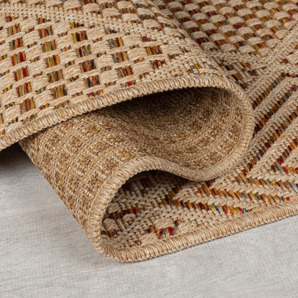 Teppich für den Innen- und Außenbereich in Naturfarbe, 200 × 290 cm Nora Diamond - Flair Rugs-image-2
