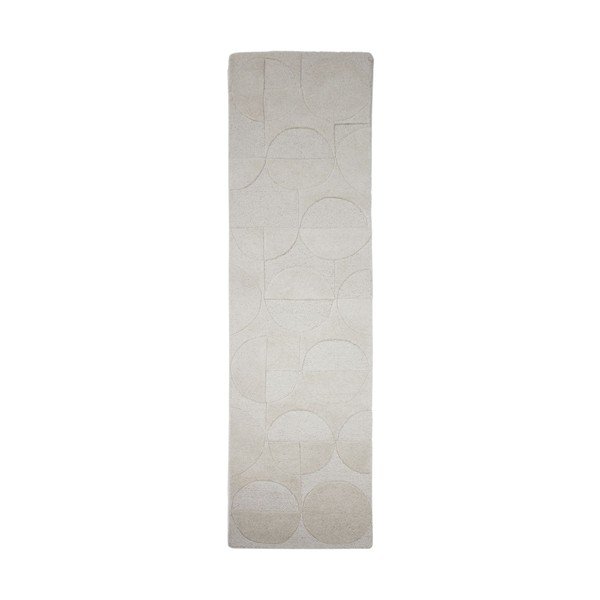 Handgewebter Wollläufer in Elfenbeinfarbe, 60 x 230 cm Gigi - Flair Rugs