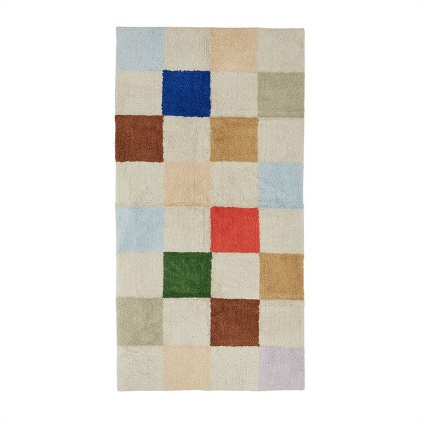Kinderteppich aus Baumwolle, 84 × 168 cm Chess - OYOY Mini