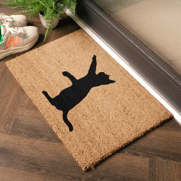 Fußmatte aus Kokosfasern, 40 × 60 cm Cat - Artsy Doormats-image-1