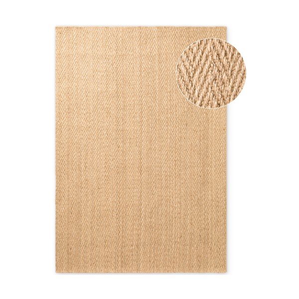 Handgewebter Jute-Teppich in hellem Naturton, 160 x 230 cm Mirabelle - Villeroy&Boch