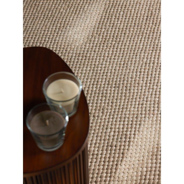 Beiger, handgewebter, runder Wollteppich, Durchmesser 200 cm Lyon Beans - Elle Decoration-image-3