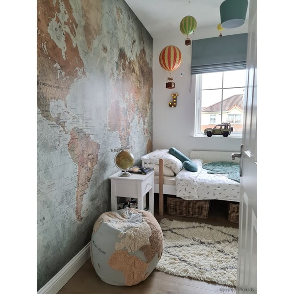 Cremefarbener, waschbarer, handgewebter Wollteppich, 80 x 140 cm Berber Soul - Lorena Canals-image-3