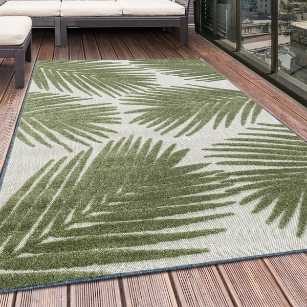 Grüne Außenlaufmatte 80 × 250 cm Bahama - Ayyildiz Carpets-image-1