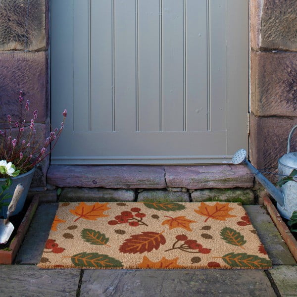 Fußmatte aus Kokosfasern, 40 x 60 cm Autumn Leaves - Artsy Doormats-image-3