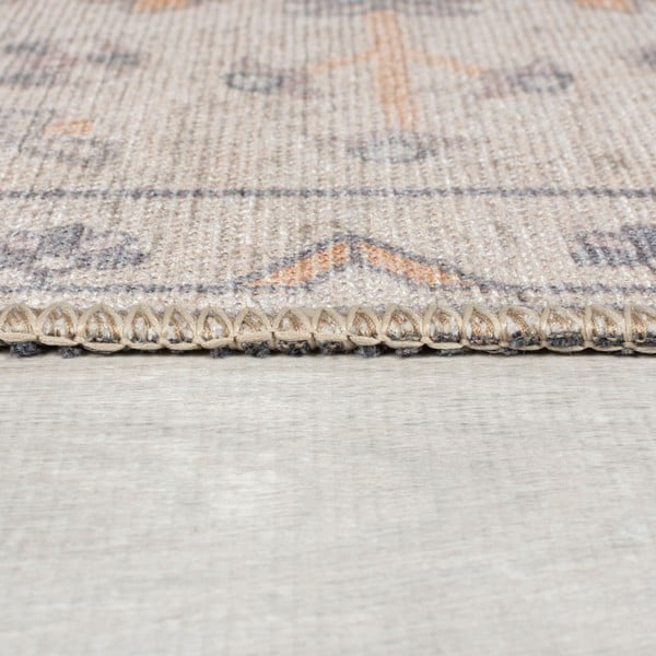 Cremefarbener, waschbarer Läufer, 60 x 230 cm Teo Traditional - Flair Rugs-image-4