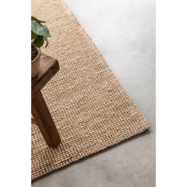 Jute-Teppich in Naturfarbe, 190 × 280 cm Bouclé - Hanse Home-image-4