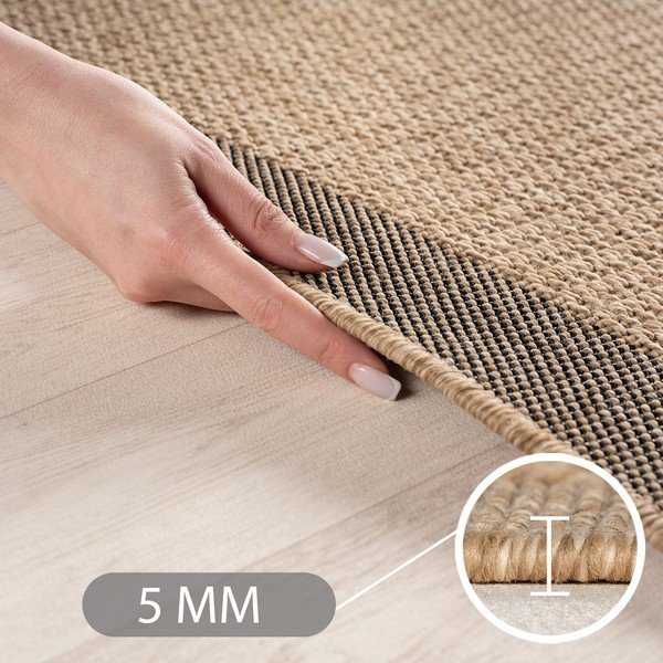 Braune Lauffläche für den Innen- und Außenbereich, 80 x 250 cm Timber 1402 - Ayyildiz Carpets-image-4