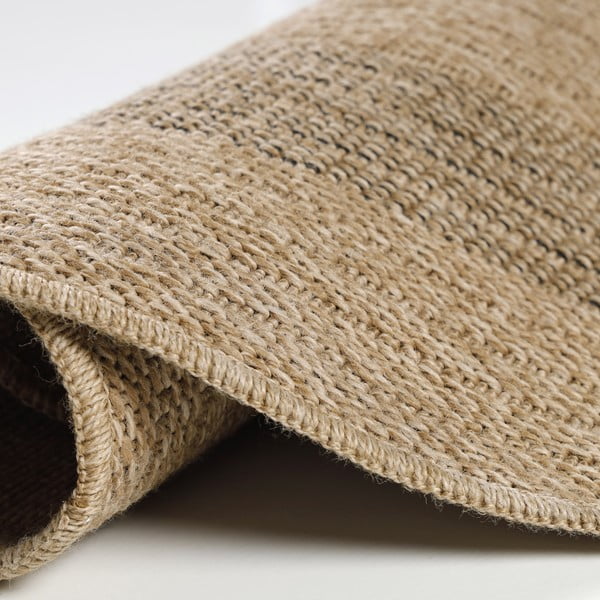 Schwarz-beiger runder Outdoor-Teppich, Ø 120 cm Comilla - Ayyildiz Carpets-image-3