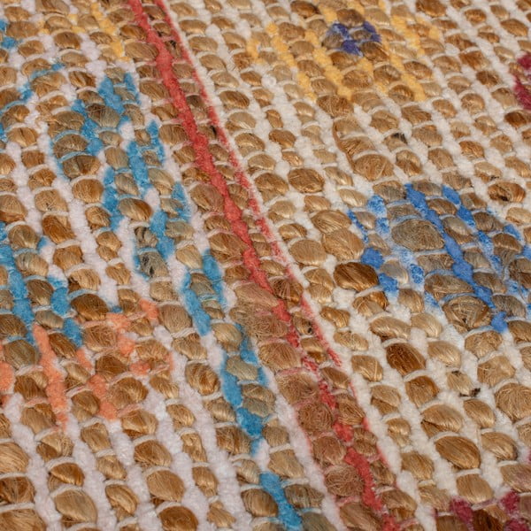 Handgewebter Teppich mit Juteanteil in Naturfarbe, 200 × 290 cm Taylor Patchwork - Flair Rugs-image-2