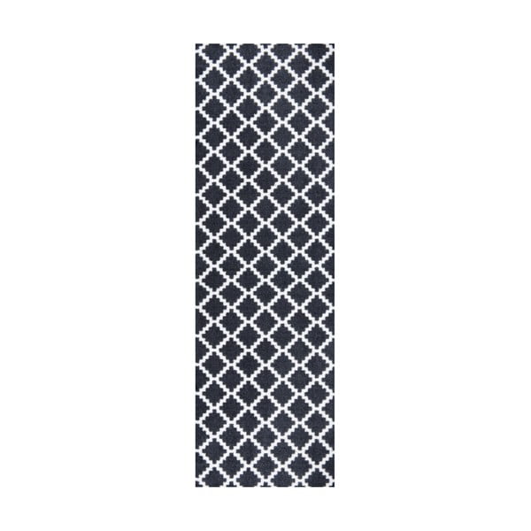 Schwarzer, waschbarer Läufer, 50 × 150 cm Elegance - Hanse Home