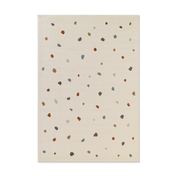 Cremefarbener Kinderteppich 120 x 170 cm Funny Dots - Hanse Home