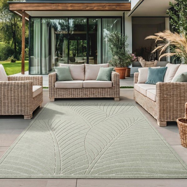 Grüner Teppich für den Innen- und Außenbereich, 240 x 340 cm Nova 1203 - Ayyildiz Carpets-image-1