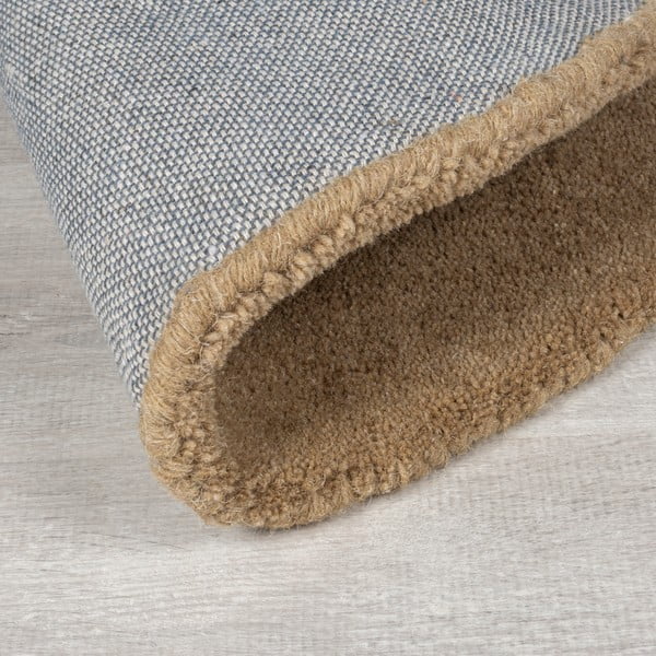 Grau-beiger, handgewebter Läufer aus Wolle, 80 x 230 cm Mia Ellipse - Flair Rugs-image-3