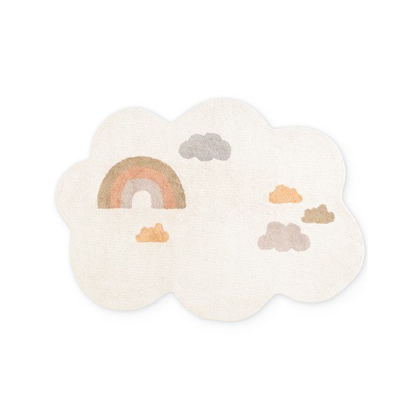 Cremefarbener, waschbarer/handgewebter Baumwoll-Kindenteppich, 140 x 200 cm Snuggle Willy - Hanse Home