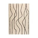Weißer/schwarzer Teppich 140 × 200 cm Routa - Universal