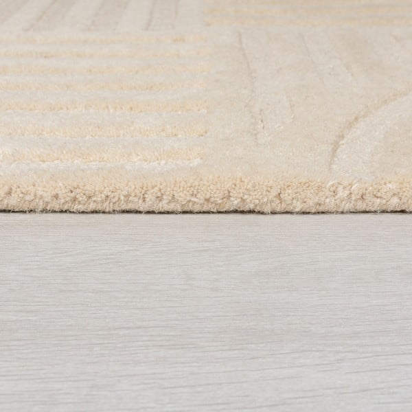Beiger Wollteppich, Läufer, 60 x 230 cm Zen Garden - Flair Rugs-image-4