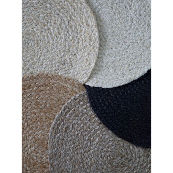 Cremefarbener, doppelseitiger/handgewebter Jute-Teppich, 160 × 230 cm Braided - Hanse Home-image-4