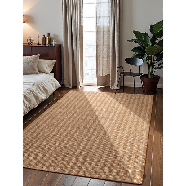 Beiger, handgewebter Jute-Teppich, 160 × 230 cm Harvest Amber - Elle Decoration-image-1