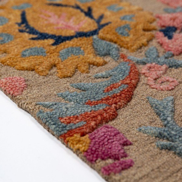 Handgewebter Wollteppich, 160 × 230 cm Amira Floral - Flair Rugs-image-3